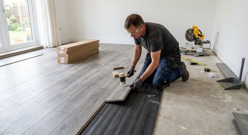 Laminate Floor Installation in Newton, MA