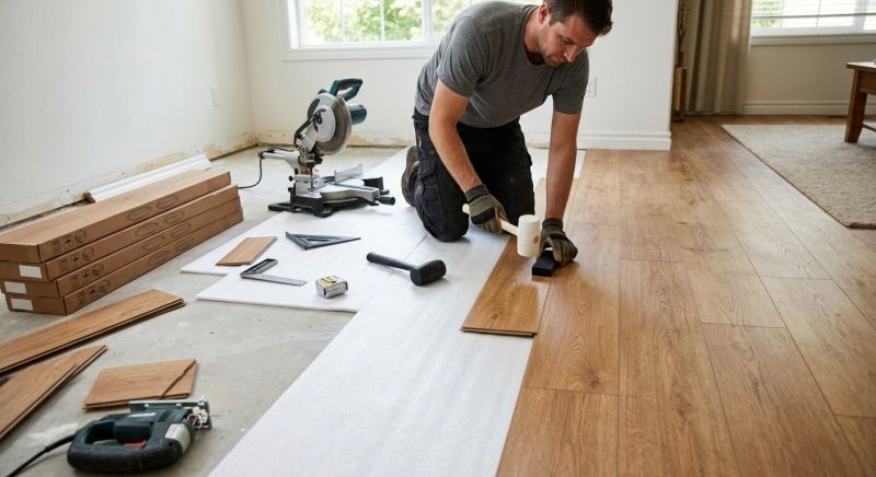 Laminate Floor Replacement in Lowell, MA