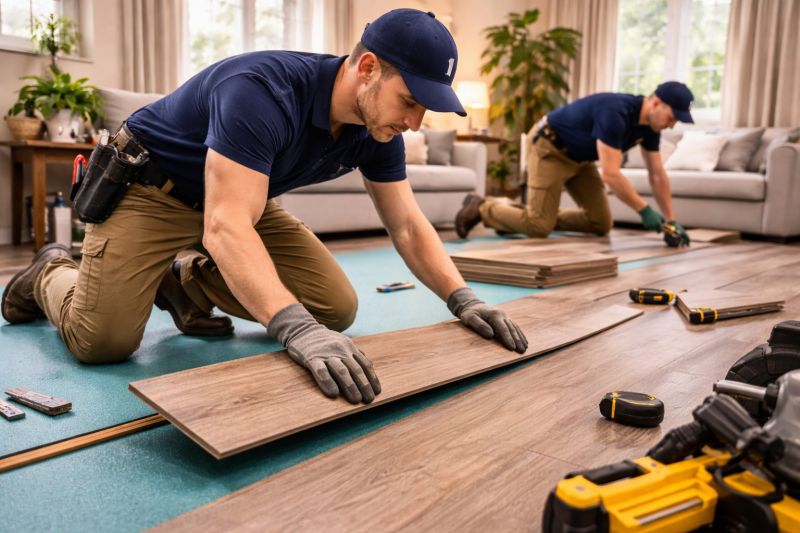 Laminate Floor Replacement in North Reading, MA