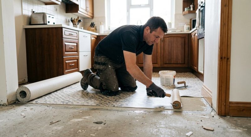 Linoleum Floor Installation in Fitchburg, MA