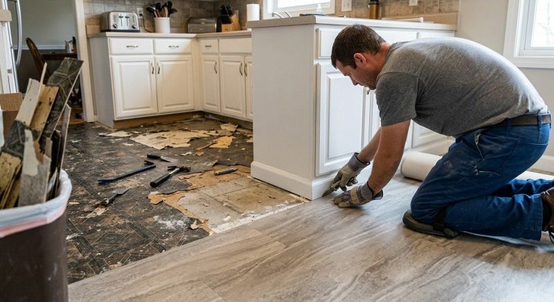 Linoleum Floor Installation in Sherborn, MA