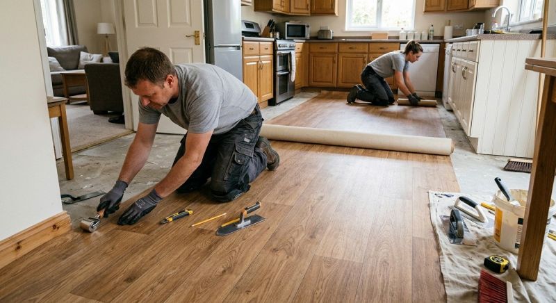 Linoleum Flooring Replacement in Acton, MA