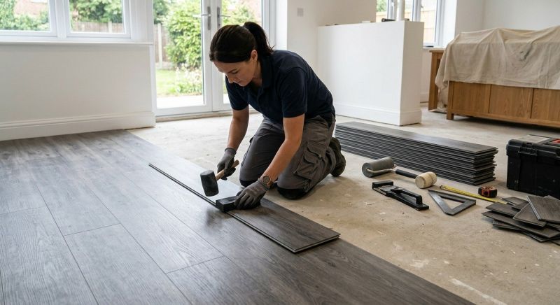 Luxury Vinyl Tile Installation in Southborough, MA