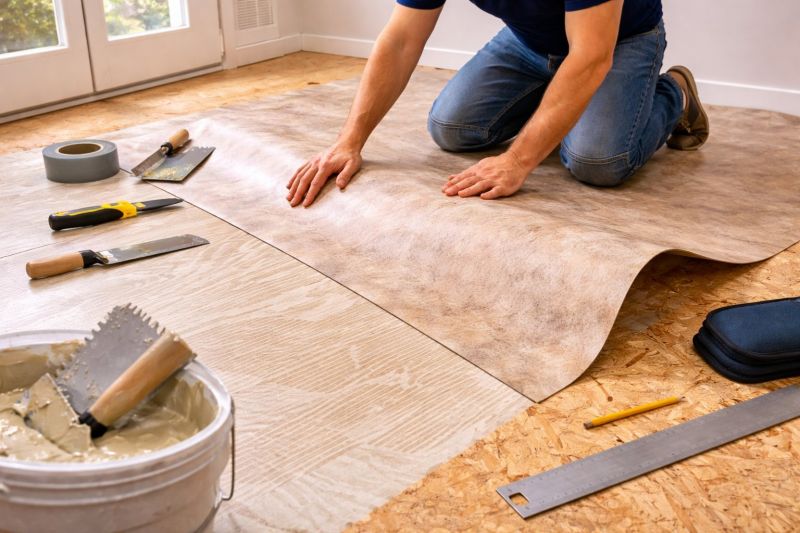 Sheet Vinyl Installation in Holliston, MA