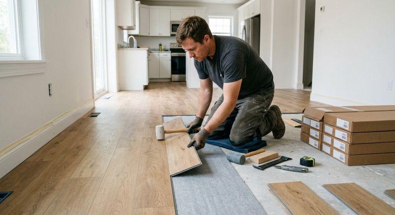 Vinyl Plank Floor Installation in Acton, MA