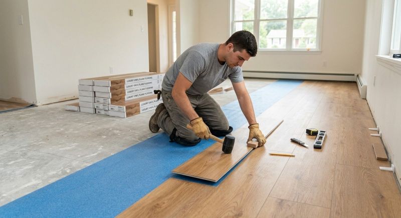 Vinyl Plank Floor Installation